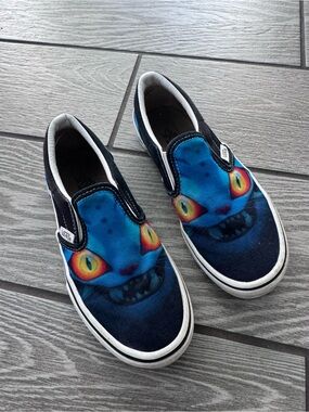 Vans Kids Derpy Cat Slip-On Sneakers KPop demon hunters 2.5